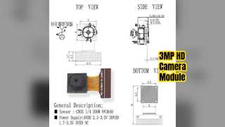 3MP OV3640 HD Camera Module 1080P MIPI Wide Angle