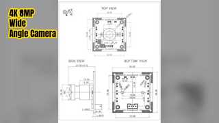 4K 8MP USB Camera Module IMX317 Wide Angle