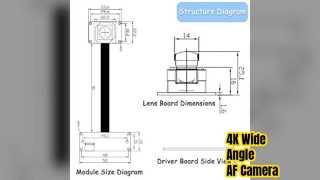 IMX577 12MP Wide Angle USB Camera Module AF HD