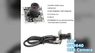5MP OV5640 USB Camera Module 1080P Wide Angle