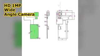 HD 1MP OV9712 USB Camera Module 720P Wide Angle